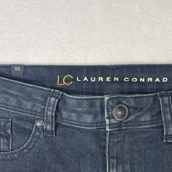 LC Lauren Conrad Women's Size 6S Skinny Dark Wash Low-Rise Jeans (29x30) - Picture 4 of 11